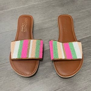 Adorable multicolored sandals - never worn